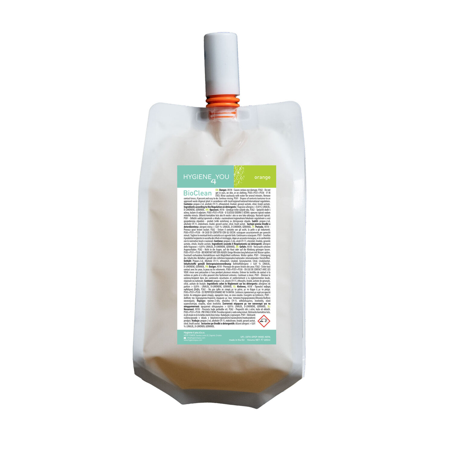 bioclean refill orange